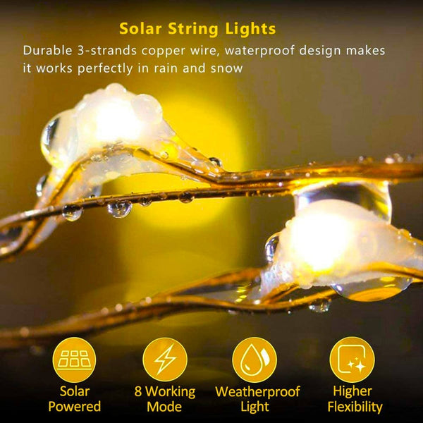 Solar Fairy String Lights-ToShay.org