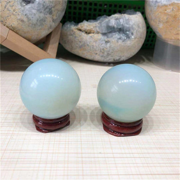 White Opalite Crystal Ball-ToShay.org