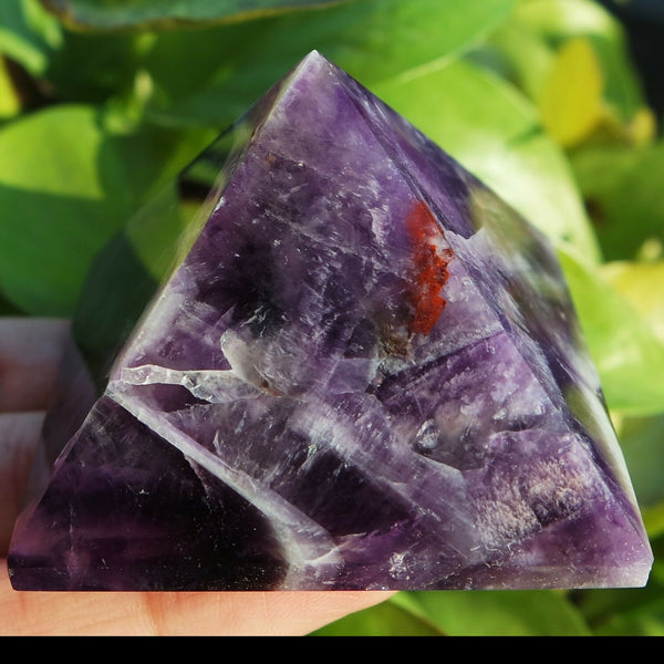 Purple Amethyst Crystal Pyramid-ToShay.org