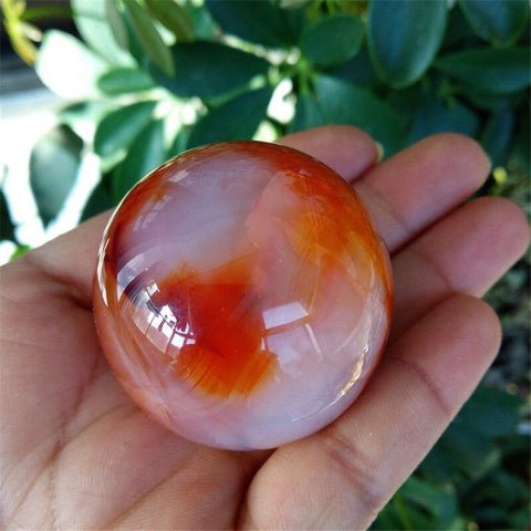 Red Agate Stone Ball-ToShay.org