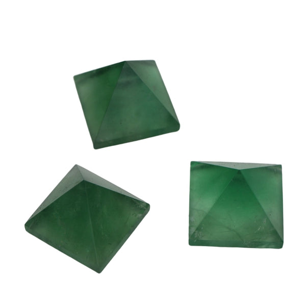 Green Fluorite Crystal Pyramid-ToShay.org