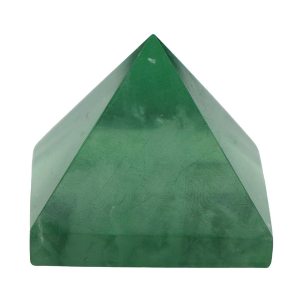 Green Fluorite Crystal Pyramid-ToShay.org