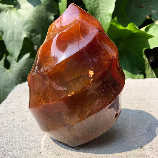 Red Agate Crystal Flame-ToShay.org