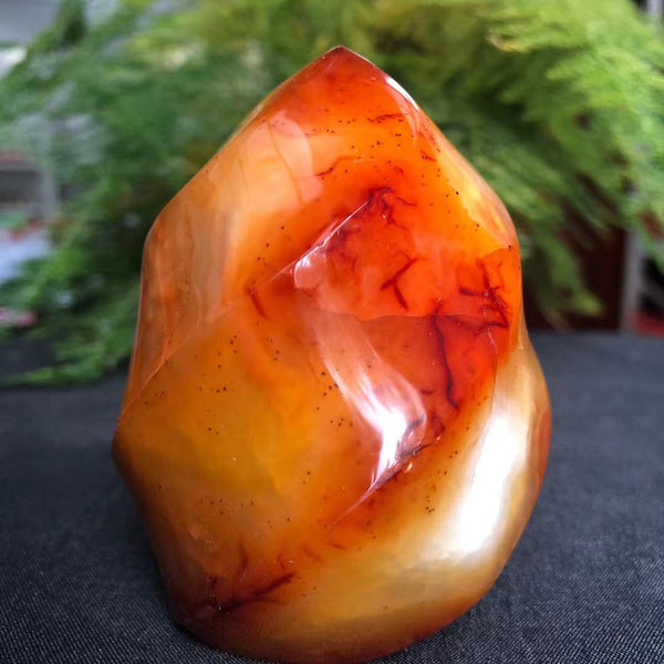 Red Agate Crystal Flame-ToShay.org