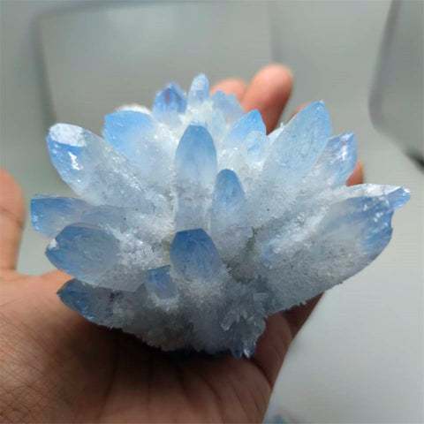 Blue Ghost Phantom Crystal Cluster-ToShay.org