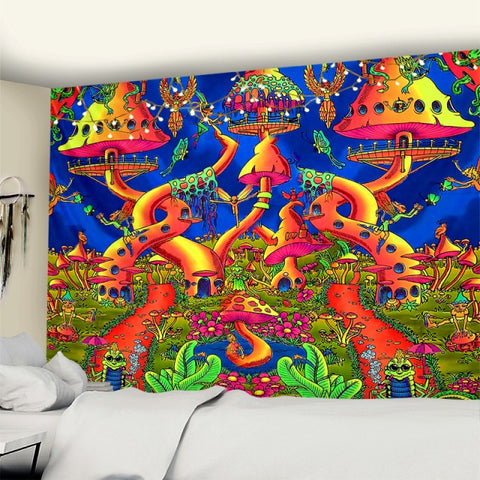 Mushroom Art Tapestries-ToShay.org