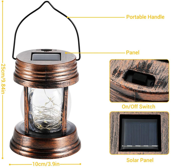 Solar Lantern Hanging Lights-ToShay.org