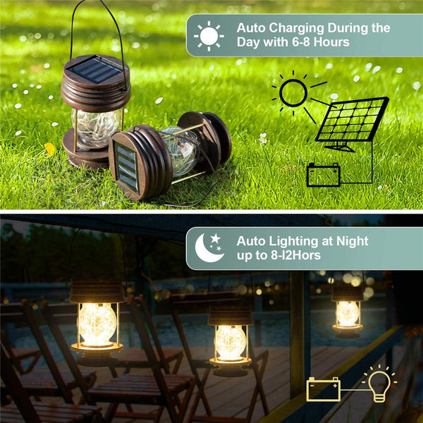 Solar Lantern Hanging Lights-ToShay.org