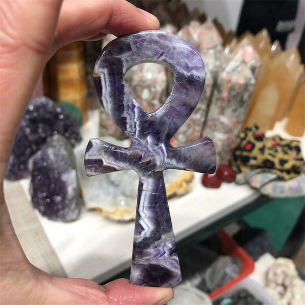 Dream Amethyst Ankh Cross-ToShay.org