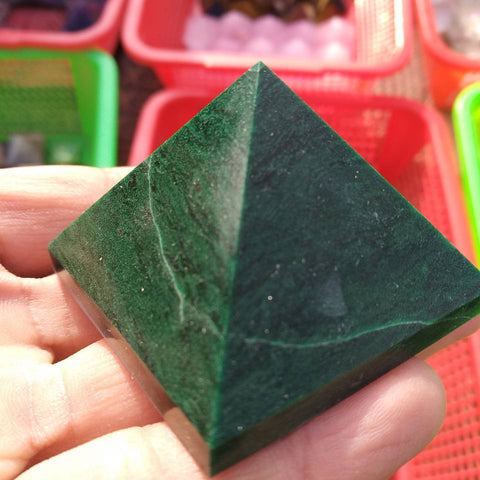 Green Pine Jade Pyramid-ToShay.org